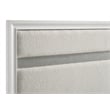 Pemberly Row 4-Piece Twin Upholstered Bedroom Set in White Finish