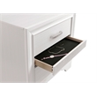 Pemberly Row 4-Piece Twin Upholstered Bedroom Set in White Finish
