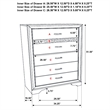 Pemberly Row 5-Piece Twin Upholstered Bedroom Set in White Finish