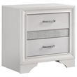 Pemberly Row 5-Piece Twin Upholstered Bedroom Set in White Finish