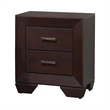 Pemberly Row 5-Piece Eastern King Leatherette Bedroom Set in Dark Cocoa