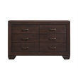 Pemberly Row 5-Piece Eastern King Leatherette Bedroom Set in Dark Cocoa