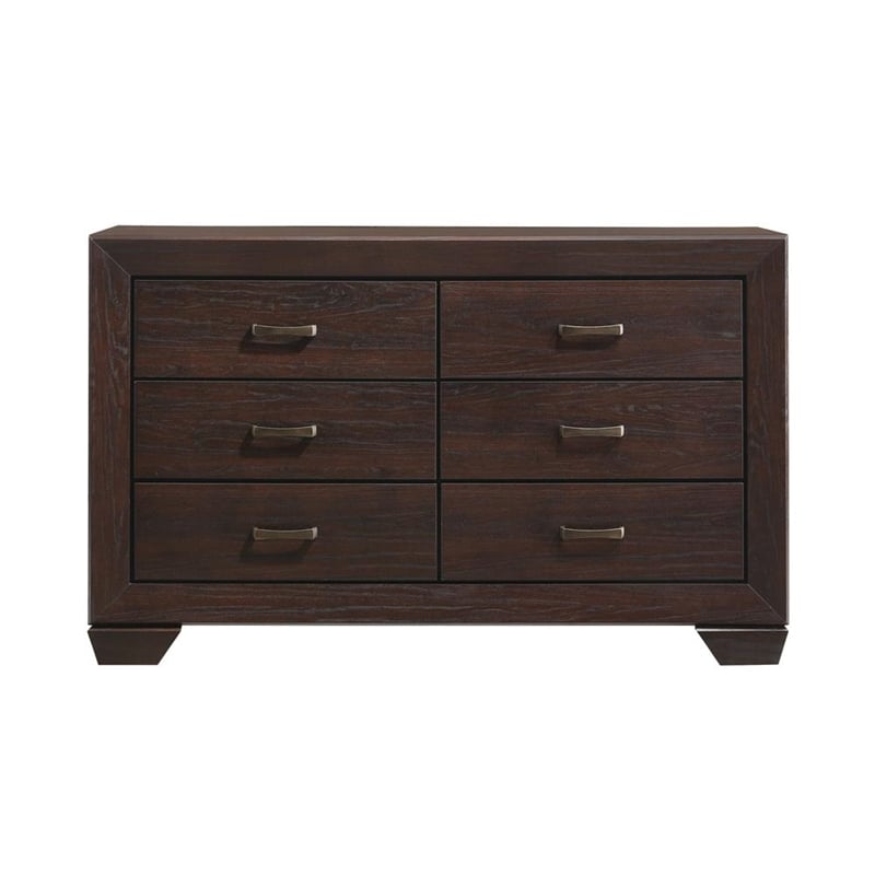 Pemberly Row 4-Piece California King Leatherette Bedroom Set in Cocoa