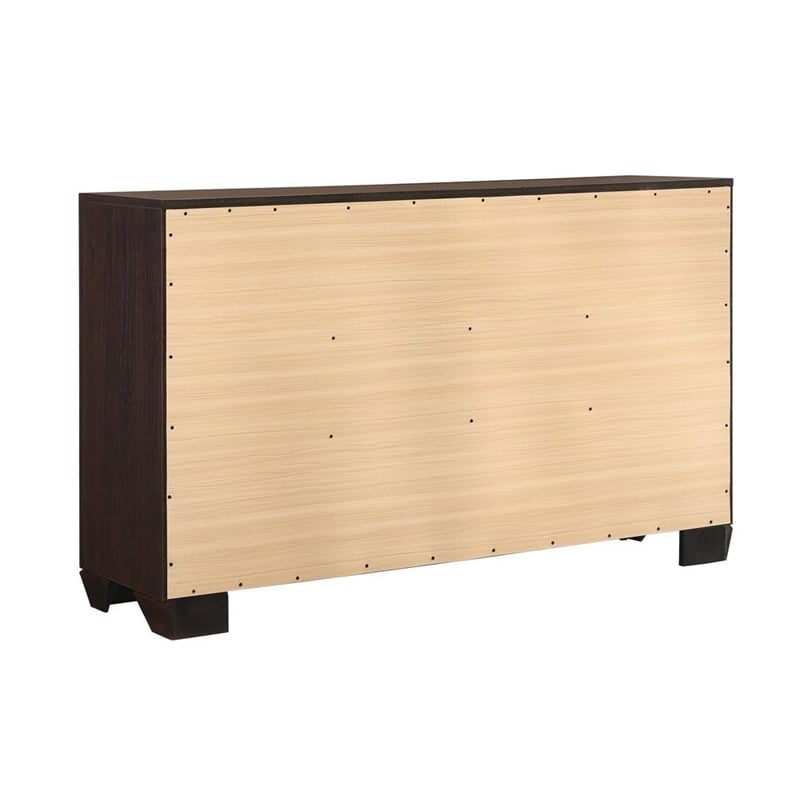 Pemberly Row 4-Piece California King Leatherette Bedroom Set in Cocoa