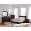 Pemberly Row 4-Piece California King Leatherette Bedroom Set in Cocoa