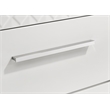 Pemberly Row 4-Piece Queen High Gloss Bedroom Set in White Finish