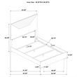 Pemberly Row 4-Piece Queen High Gloss Bedroom Set in White Finish