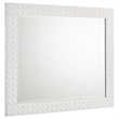 Pemberly Row 4-Piece Queen High Gloss Bedroom Set in White Finish