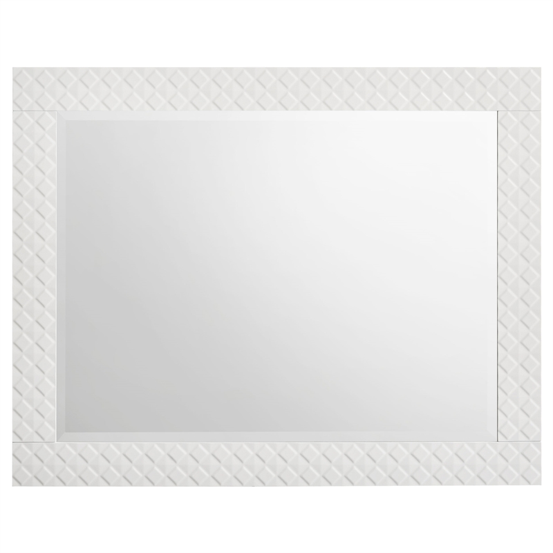 Pemberly Row 4-Piece Queen High Gloss Bedroom Set in White Finish