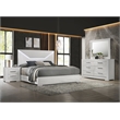 Pemberly Row 4-Piece Eastern King High Gloss Bedroom Set in White