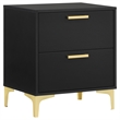 Pemberly Row 4-Piece Queen Glam Upholstered Bedroom Set in Black