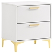 Pemberly Row 5-Piece Queen Glam Upholstered Bedroom Set in White