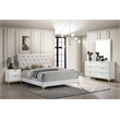 Pemberly Row 4-Piece California King Glam Bedroom Set in White