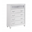Pemberly Row 5-Piece California King Crystal Bedroom Set in White