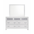 Pemberly Row 5-Piece California King Crystal Bedroom Set in White