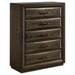 Pemberly Row 5-Piece Queen Panel Bedroom Set in Dark Oak and Gray