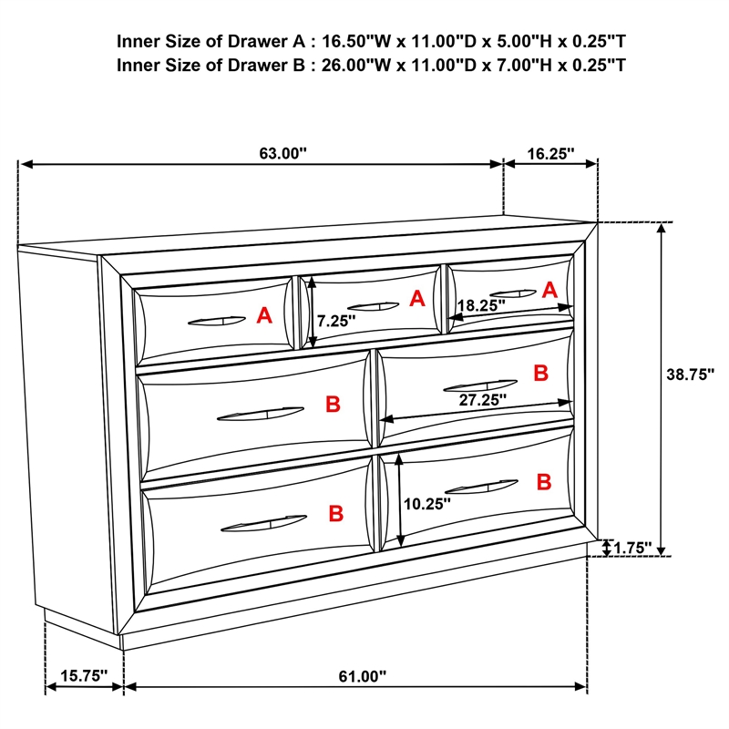 Pemberly Row 5-Piece Queen Panel Bedroom Set in Dark Oak and Gray