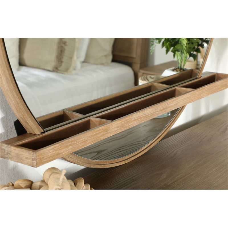 Pemberly Row 4-Piece California King Cane Bedroom Set in Sand Wash