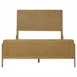 Pemberly Row 4-Piece California King Cane Bedroom Set in Sand Wash