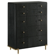 Pemberly Row 5-Piece Eastern King Bedroom Set in Cream and Black