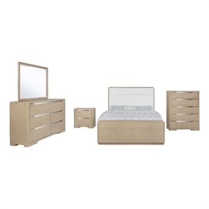 Pemberly Row 5-Piece California King Bedroom Set in Light Elm