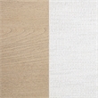 Pemberly Row 56-Inch Eastern King Boucle Panel Bed in Light Elm