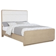 Pemberly Row 56-Inch California King Boucle Panel Bed in Light Elm