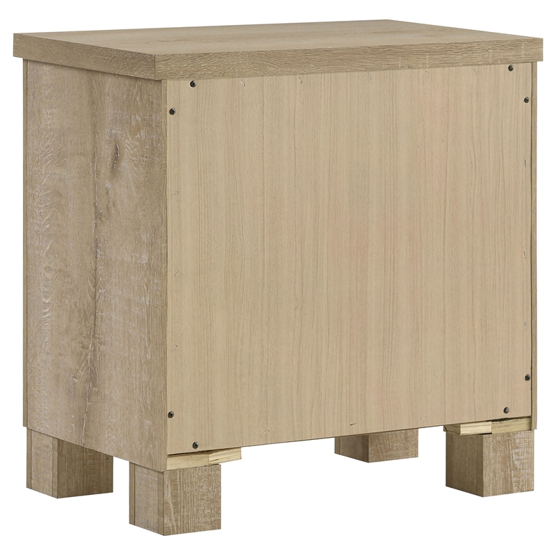 Pemberly Row 4-Piece Eastern King Bedroom Set in Weathered Oak