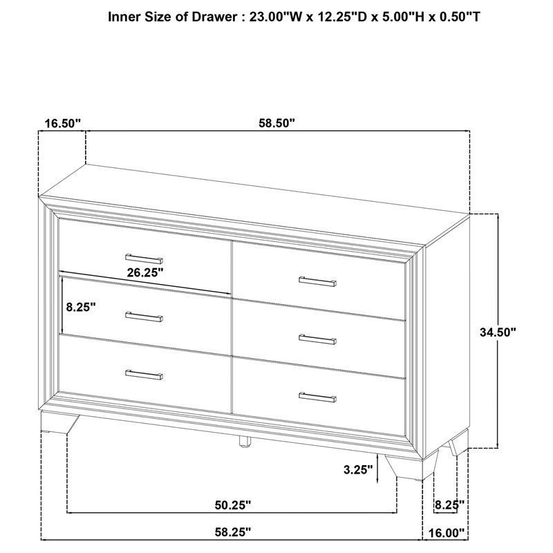 Pemberly Row 5-Piece California King Bedroom Set in Brown Oak