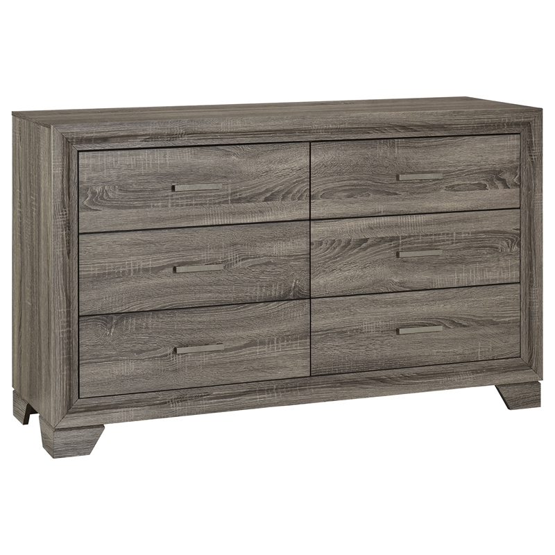 Pemberly Row 5-Piece California King Bedroom Set in Brown Oak