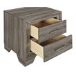 Pemberly Row 4-Piece Queen Upholstered Bedroom Set in Brown Oak