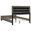 Pemberly Row 4-Piece Queen Upholstered Bedroom Set in Brown Oak