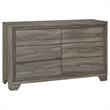 Pemberly Row 4-Piece Queen Upholstered Bedroom Set in Brown Oak