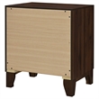 Pemberly Row 2-Drawer Nightstand Bedside Table in Walnut Finish