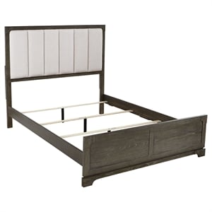 Pemberly Row 59-Inch Eastern King Panel Bed in Dark Cocoa Finish
