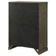 Pemberly Row 5-Drawer Bedroom Chest with Brass Knobs in Dark Cocoa