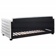 Pemberly Row Boucle Upholstered Twin Daybed with Trundle in White