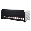 Pemberly Row Boucle Upholstered Twin Daybed with Trundle in White