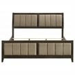 Pemberly Row 51-Inch Upholstered California King Bed in Dark Cocoa