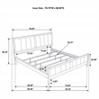 Pemberly Row 51-Inch Upholstered California King Bed in Dark Cocoa