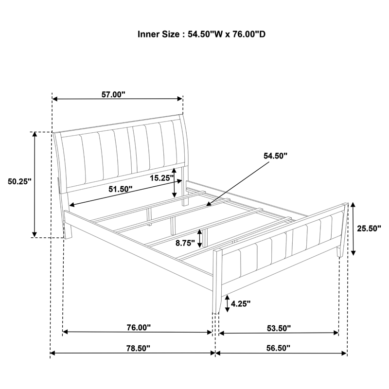 Pemberly Row 5-Piece Full Upholstered Bedroom Set in Dark Cocoa