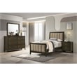 Pemberly Row 4-Piece Twin Upholstered Bedroom Set in Dark Cocoa
