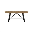 Pemberly Row Oak Veneer Trestle Table with 20
