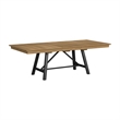 Pemberly Row Oak Veneer Trestle Table with 20