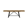 Pemberly Row Oak Veneer Trestle Table with 20
