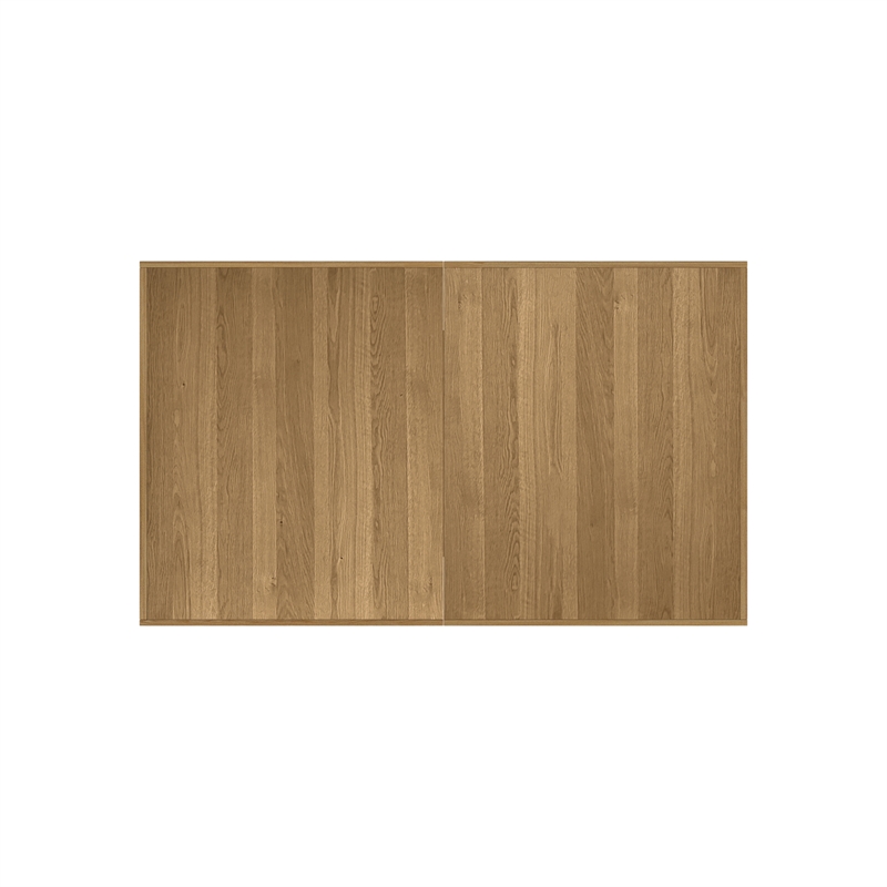 Pemberly Row Oak Veneer Trestle Table with 20