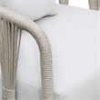 Pemberly Row Cushioned Aluminum Outdoor Patio Sofa with Pillows in White