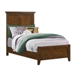 Pemberly Row Solid Rubberwood Twin Standard Youth Bed in Tuscan