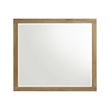 Pemberly Row Melamine Bedroom Dresser Mirror in Natural Nutmeg