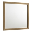Pemberly Row Melamine Bedroom Dresser Mirror in Natural Nutmeg